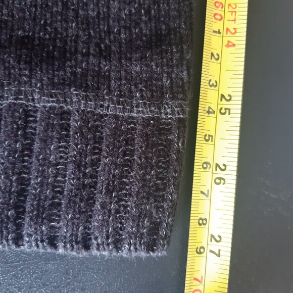 Point Zero SZ L Black Chenille Men's Quarter Zip Sweater - Picture 13 of 15